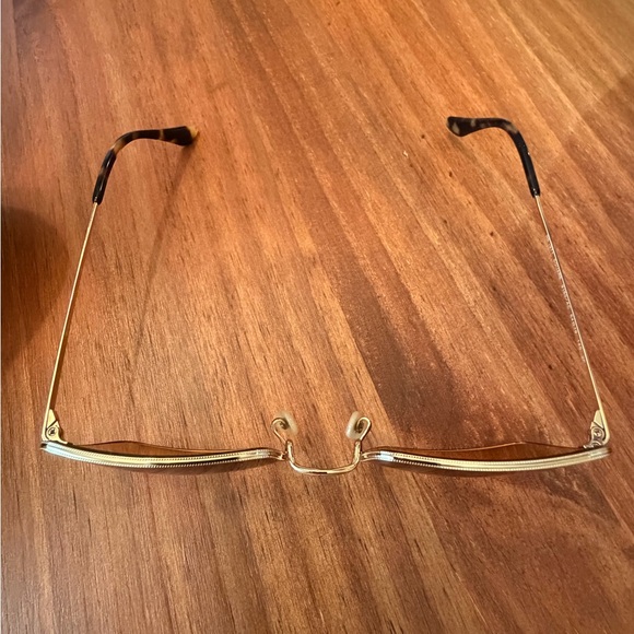 Ray-Ban Gold Frame Brown Gradient Square Sunglasses 1971 Classic - Picture 9 of 12